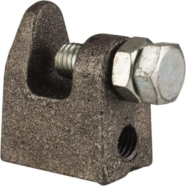 Cooper B-Line - 3/4" Max Flange Thickness, 1/2" Rod Top Beam Clamp - 700 Lb Capacity, Malleable Iron - A1 Tooling