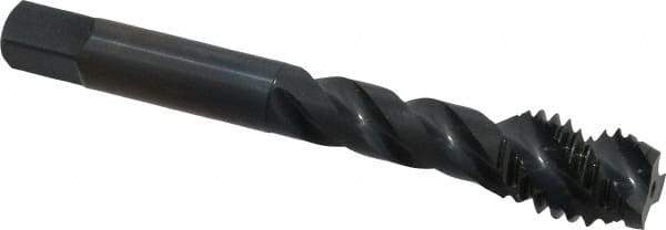 OSG - 1/2-13 UNC 3 Flute 3B Modified Bottoming Spiral Flute Tap - Vanadium High Speed Steel, Oxide Finish, 3-3/8" OAL, Right Hand Flute, Right Hand Thread, H3, Series 290 - Exact Industrial Supply