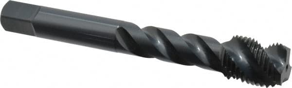 OSG - 1/2-20 UNF 3 Flute 2B Modified Bottoming Spiral Flute Tap - Vanadium High Speed Steel, Oxide Finish, 3-3/8" OAL, Right Hand Flute, Right Hand Thread, H5, Series 290 - A1 Tooling