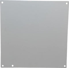 Cooper B-Line - 10-1/4" OAW x 10-1/4" OAH Powder Coat Finish Electrical Enclosure Nonperforated Panel - 12" x 12" Box, 14 Gauge Steel, Use with 121210 RHC/12124-1/12126 RHC/12126-112128-1 - A1 Tooling