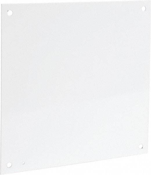 Cooper B-Line - 17" OAW x 17" OAH Powder Coat Finish Electrical Enclosure Nonperforated Panel - 20" x 20" Box, 12 Gauge Steel, Use with 20208RHC - A1 Tooling