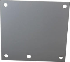 Cooper B-Line - 4-1/4" OAW x 4-1/4" OAH Powder Coat Finish Electrical Enclosure Nonperforated Panel - 6" x 6" Box, 14 Gauge Steel, Use with 664 RHC/664-1 - A1 Tooling