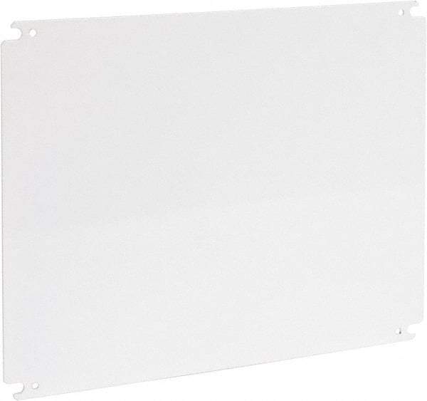 Cooper B-Line - 14" OAW x 18" OAH Powder Coat Finish Electrical Enclosure Nonperforated Panel - 20" x 16" Box, 12 Gauge Steel, Use with 162010-SD/16206-SD/16208-SD/201610-SD/201610-SDW/20166-FM/20166-SD/20166-SDW/20168-SD/20168-SDW - A1 Tooling