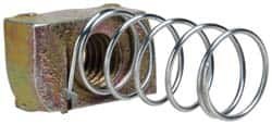 Cooper B-Line - 1/2-13" Rod, Zinc Dichromate Steel Spring Strut Nut - 2000 Lb Capacity, 1/2-13" Bolt, Used with Cooper B Line B22, B24, B26 & B32 Channel & Strut - A1 Tooling