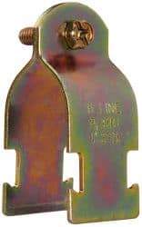 Cooper B-Line - 1" Pipe, 14 Gauge" Pipe or Conduit Clamp - Zinc Dichromate, 600 Lb Capacity, Rigid & IMC Conduit - A1 Tooling