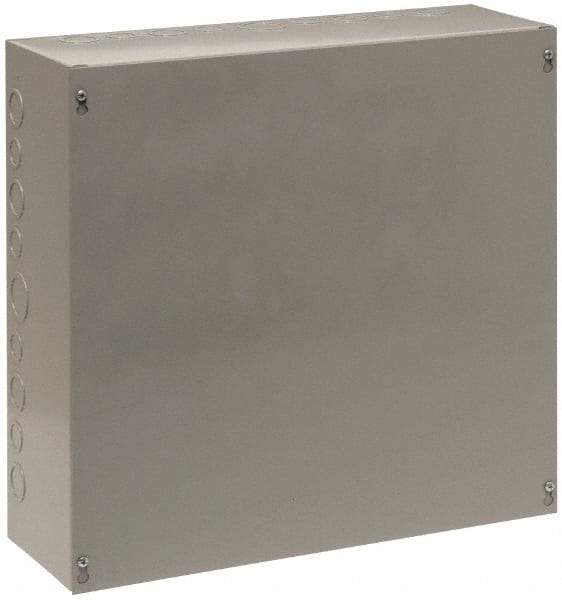 Cooper B-Line - Steel Junction Box Enclosure Screw Flat Cover - NEMA 1, 24" Wide x 24" High x 8" Deep - A1 Tooling