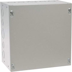 Cooper B-Line - Steel Junction Box Enclosure Screw Flat Cover - NEMA 1, 10" Wide x 10" High x 6" Deep - A1 Tooling