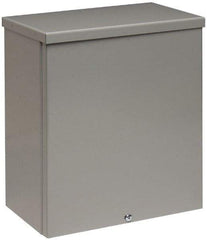 Cooper B-Line - Steel Junction Box Enclosure Screw Flat Cover - NEMA 3R, 8" Wide x 10" High x 4" Deep, Rainproof - A1 Tooling