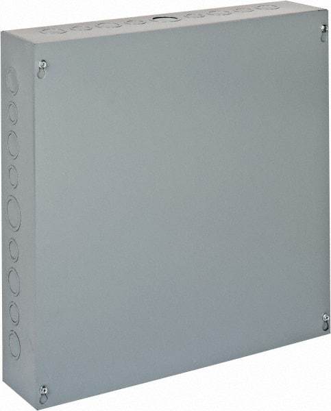 Cooper B-Line - Steel Junction Box Enclosure Screw Flat Cover - NEMA 1, 18" Wide x 18" High x 4" Deep - A1 Tooling