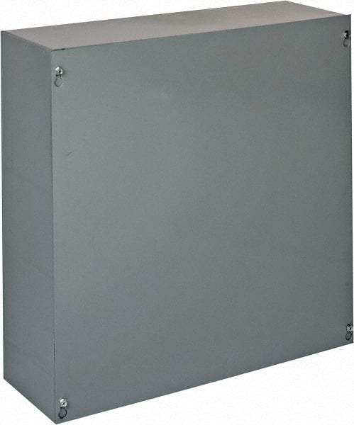 Cooper B-Line - Steel Junction Box Enclosure Screw Flat Cover - NEMA 1, 18" Wide x 18" High x 6" Deep - A1 Tooling