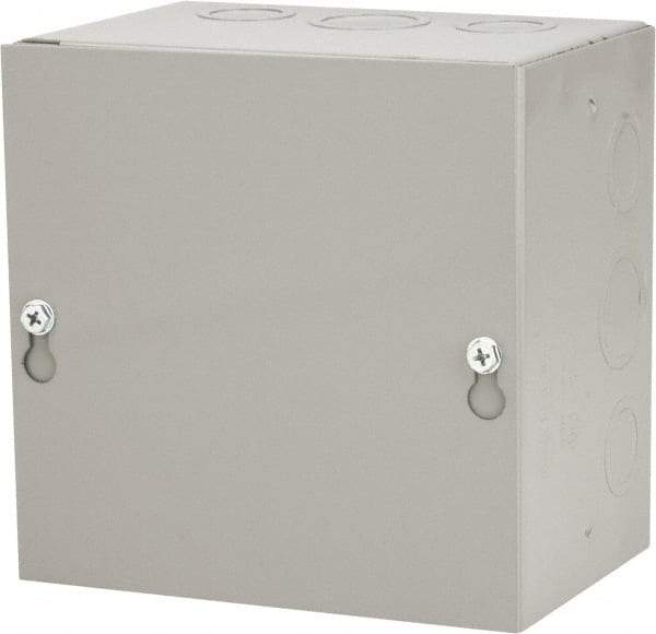 Cooper B-Line - Steel Junction Box Enclosure Screw Flat Cover - NEMA 1, 6" Wide x 6" High x 4" Deep - A1 Tooling