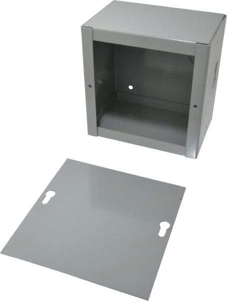 Cooper B-Line - Steel Junction Box Enclosure Screw Flat Cover - NEMA 1, 6" Wide x 6" High x 4" Deep - A1 Tooling