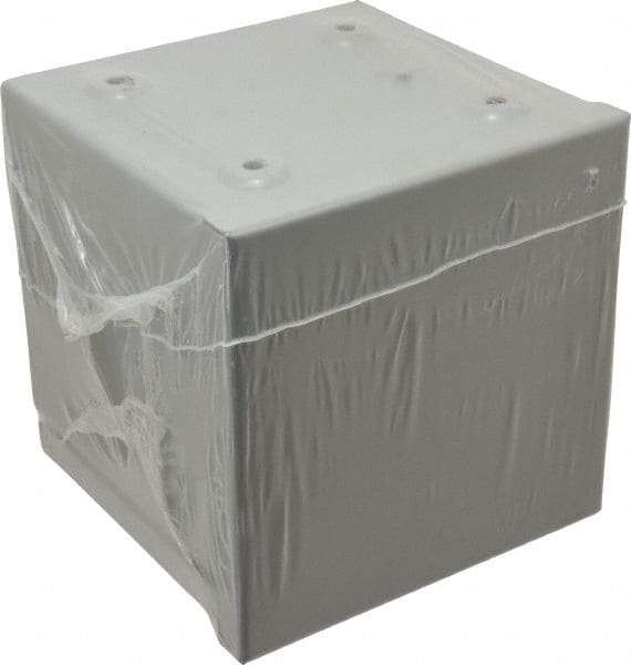 Cooper B-Line - Steel Junction Box Enclosure Screw Flat Cover - NEMA 3R, 6" Wide x 6" High x 6" Deep, Rainproof - A1 Tooling