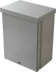 Cooper B-Line - Steel Junction Box Enclosure Screw Flat Cover - NEMA 3R, 6" Wide x 8" High x 4" Deep, Rainproof - A1 Tooling