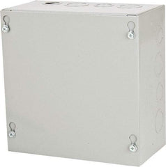 Cooper B-Line - Steel Junction Box Enclosure Screw Flat Cover - NEMA 1, 8" Wide x 8" High x 4" Deep - A1 Tooling