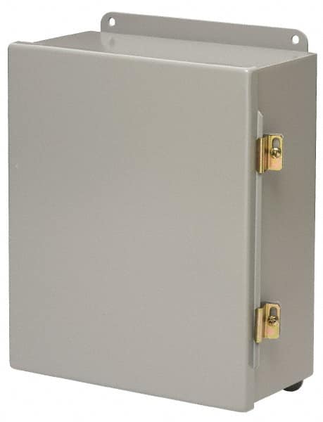 Cooper B-Line - Steel Standard Enclosure Hinge Flat Cover - NEMA 12, 13, 12" Wide x 14" High x 6" Deep, Dirt-tight & Dust-tight - A1 Tooling