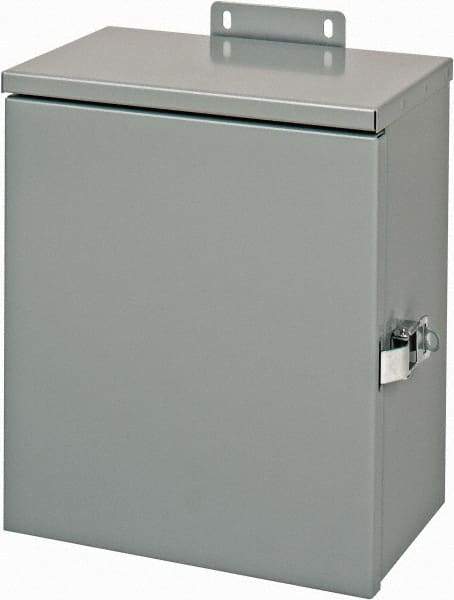 Cooper B-Line - Steel Junction Box Enclosure Hinge Flat Cover - NEMA 3R, 10" Wide x 12" High x 6" Deep, Rainproof - A1 Tooling