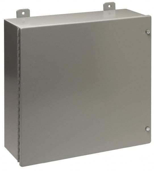 Cooper B-Line - Steel Standard Enclosure Hinge Flat Cover - NEMA 12, 13, 20" Wide x 24" High x 7" Deep, Dirt-tight & Dust-tight - A1 Tooling