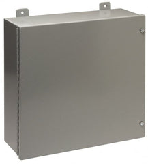 Cooper B-Line - Steel Standard Enclosure Hinge Flat Cover - NEMA 12, 13, 20" Wide x 20" High x 7" Deep, Dirt-tight & Dust-tight - A1 Tooling