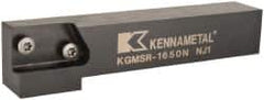 Kennametal - KGMS, Right Hand, Indexable Grooving Tool Holder - 25.4mm Shank Height, 25.4mm Shank Width, 139.9mm OAL - A1 Tooling