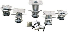 Vestil - 7-1/4" Mounting Height, Floor Lock for 6" Diam Caster Wheels - 1" Retracted Clearance, 4-1/2" x 6" Top Plate Size, 2-7/16" x 4-5/16" Bolt Hole Spacing - A1 Tooling