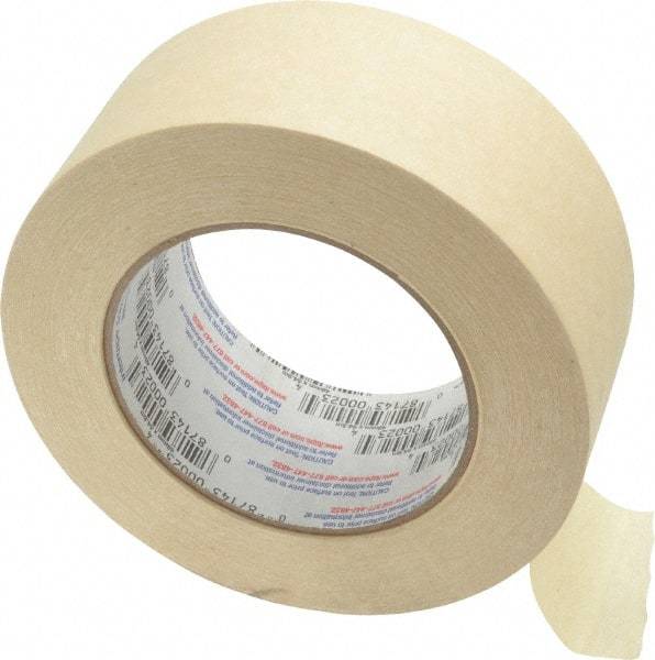 Intertape - 2" Wide x 60 Yd Long Tan Paper Masking Tape - Series PG505, 5.8 mil Thick, 20 In/Lb Tensile Strength - A1 Tooling