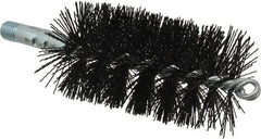 Schaefer Brush - 5" Brush Length, 2-1/2" Diam, Nylon Single Stem, Single Spiral Tube Brush - 7-1/4" Long, Nylon, 1/4" NPSM Male Connection - A1 Tooling