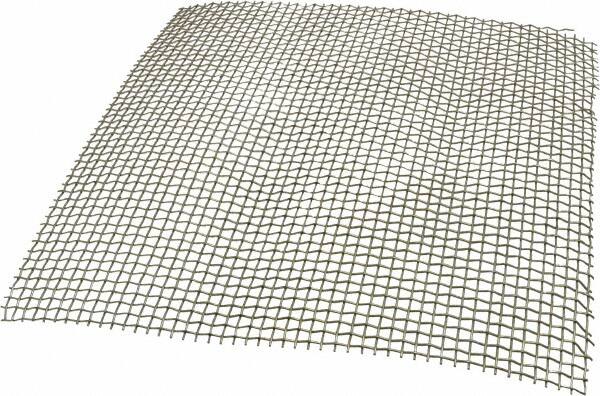 Value Collection - 18 Gage, 0.047 Inch Wire Diameter, 4 x 4 Mesh per Linear Inch, Stainless Steel, Wire Cloth - 0.203 Inch Opening Width, 12 Inch Wide x 12 Inch Stock Length - A1 Tooling