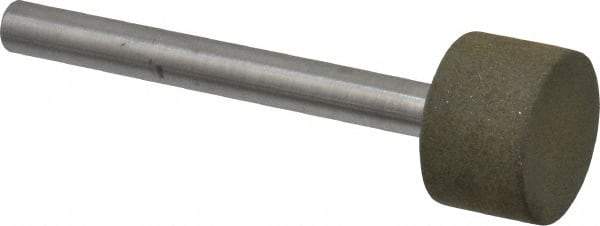 Made in USA - 3/4" Head Diam x 1/2" Head Thickness CBN Grinding Pin - 1/4" Shank Diam - A1 Tooling