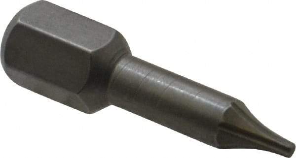 Wera - 1/4" Drive T5 Torx Screwdriver Bit - 1" OAL, Insert Bit - A1 Tooling