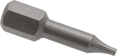 Wera - 1/4" Drive T6 Torx Screwdriver Bit - 1" OAL, Insert Bit - A1 Tooling