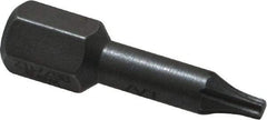 Wera - 1/4" Drive T7 Torx Screwdriver Bit - 1" OAL, Insert Bit - A1 Tooling