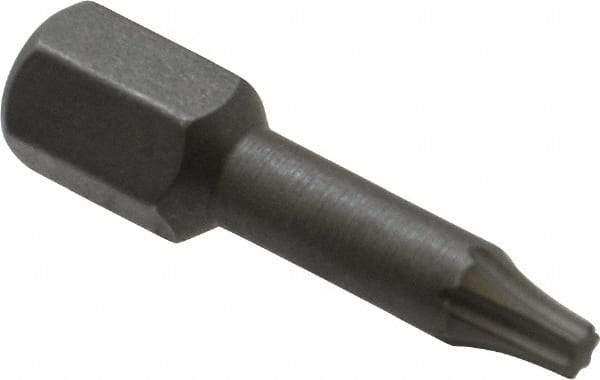 Wera - 1/4" Drive T9 Torx Screwdriver Bit - 1" OAL, Insert Bit - A1 Tooling