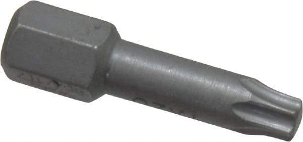 Wera - 1/4" Drive T20 Torx Screwdriver Bit - 1" OAL, Insert Bit - A1 Tooling