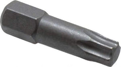 Wera - 1/4" Drive T30 Torx Screwdriver Bit - 1" OAL, Insert Bit - A1 Tooling