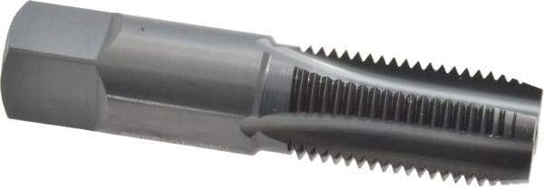 OSG - 1/4-18 NPS Thread, 4 Flute Standard Pipe Tap - 2-7/16" OAL, 1-1/16" Thread Length, 9/16" Shank Diam, Oxide Finish, High Speed Steel - Exact Industrial Supply