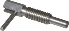 Gibraltar - 1/2-13, 1.1" Thread Length, 0.31" Plunger Diam, 1 Lb Init to 5 Lb Final End Force, Stainless Steel Locking L Handle Plunger - 2.11" Body Length, 1-1/4" Length Under Head, 3/4" Plunger Projection - A1 Tooling