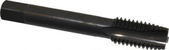 OSG - 5/8-11 UNC, 3 Flute, Oxide Finish, Vanadium High Speed Steel Spiral Point Tap - Plug Chamfer, Right Hand Thread, 3-13/16" OAL, 1-13/16" Thread Length, 0.48" Shank Diam, 3B Class of Fit, Series 300 - Exact Industrial Supply