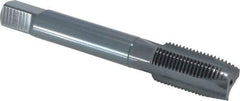 OSG - 5/8-18 UNF, 3 Flute, Oxide Finish, Vanadium High Speed Steel Spiral Point Tap - Plug Chamfer, Right Hand Thread, 3-13/16" OAL, 1-13/16" Thread Length, 0.48" Shank Diam, 3B Class of Fit, Series 300 - Exact Industrial Supply