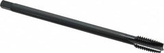 OSG - 7/16-14 UNC 3 Flute H3 Oxide Finish Vanadium High Speed Steel Spiral Point Extension Tap - Plug Chamfer, 6" OAL, 3B Class of Fit - Exact Industrial Supply