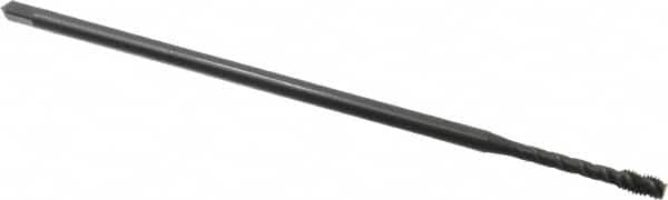 OSG - #10-32 UNF 3 Flute H3 Oxide Finish Vanadium High Speed Steel Spiral Flute Extension Tap - Modified Bottoming Chamfer, 6" OAL, 2B/3B Class of Fit - A1 Tooling