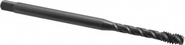 OSG - #10-32 UNF 3 Flute H3 Oxide Finish Vanadium High Speed Steel Spiral Flute Extension Tap - Bottoming Chamfer, 6" OAL, 2B/3B Class of Fit, Series 398 - A1 Tooling