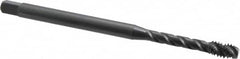 OSG - 1/4-20 UNC 3 Flute H3 Oxide Finish Vanadium High Speed Steel Spiral Flute Extension Tap - Bottoming Chamfer, 6" OAL, 1-1/2" Thread Length, 3B Class of Fit, Series 398 - A1 Tooling