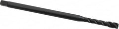 OSG - 5/16-24 UNF 3 Flute H3 Oxide Finish Vanadium High Speed Steel Spiral Flute Extension Tap - Modified Bottoming Chamfer, 6" OAL, 3B Class of Fit - Exact Industrial Supply