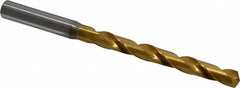 OSG - 21/64" 130° Cobalt Jobber Drill - TiN Finish, Right Hand Cut, Spiral Flute, Straight Shank, 5-1/8" OAL, Standard Point - A1 Tooling