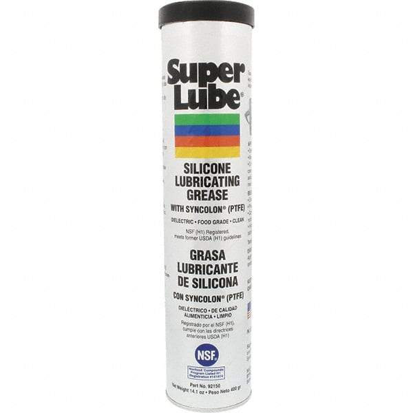 Synco Chemical - 14.1 oz Cartridge Silicone General Purpose Grease - Translucent White, Food Grade, 500°F Max Temp, NLGIG 2, - A1 Tooling