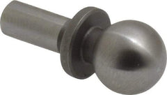 Gibraltar - 3/8" Ball Diam, 3/16" Shank Diam, Steel Inspection Tooling Ball - Slip-Fit Shank, 3/4" Ball Center to Shank Bottom, 0.3" Ball Center to Shoulder Bottom, with Shoulder - A1 Tooling