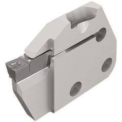 Iscar - Left Hand Cut, 5mm Insert Width, Cutoff & Grooving Support Blade for Indexables - 12mm Max Depth of Cut, 6mm Head Projection - A1 Tooling