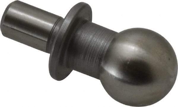 Gibraltar - 12mm Ball Diam, 6mm Shank Diam, Steel Inspection Tooling Ball - Thread Shank, 22mm Ball Center to Shank Bottom, 12mm Ball Center to Shoulder Bottom, with Shoulder - A1 Tooling