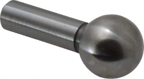 Gibraltar - 3/8" Ball Diam, 3/16" Shank Diam, Steel Inspection Tooling Ball - Press-Fit Shank, 3/4" Ball Center to Shank Bottom - A1 Tooling